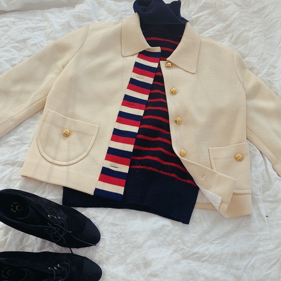 GiBi β’ RARE β’ 1950s β’ Italian Designer Cardigan - Picture 2 of 4